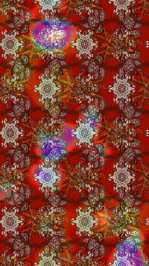 Etnik Mandala süsleme. Hint çiçek desenli madalyon desen. Kullanılabilir Tekstil, tebrik kartı, boyama kitabı, telefon durumda yazdırma için. Raster kına dövme stil.