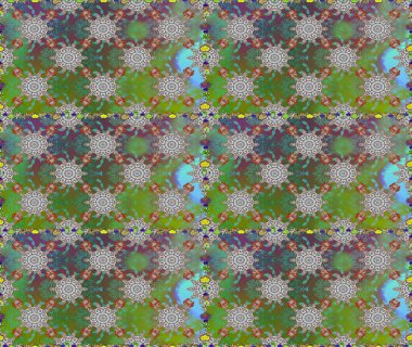 Raster Hip kumaş deseni. Kusursuz Vintage Çiçek Deseni.