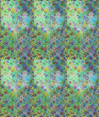 Güzel, pürüzsüz bir desen. Renkli Yaz Temalı Kusursuz Arkaplan. Yazdır. Güzel kumaş deseni. Raster çiçekli arka plan. Düz Çiçek Elementleri Tasarımı.