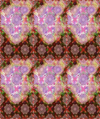 Çiçekleri, deniz kabukları, mandalaları ve suluboya efektleriyle donanma geçmişi. Kusursuz etnik tasarım. Yatak çarşafları, ceket, paket tasarımı, kumaş ve moda kavramları için tekstil baskısı.