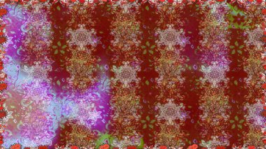 Çiçekler, yapraklar, dekoratif elementler, sıçramalar, lekeler, el çizimleri çizimleri ve Doodle çizimleri, grafik raster çizimleri.