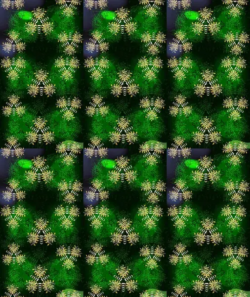 Çiçek ve yapraklı çiçek deseni. Raster illüstrasyonu. Küçük çiçekli şirin desen.