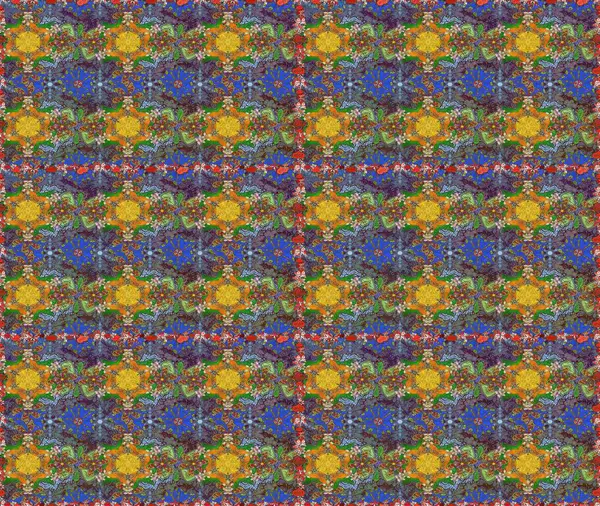 Yapraklı kusursuz desen. Şirin, zarif çiçekler Raster illüstrasyonu. Davetiye ve kartpostal tasarımı için dekoratif çiçek unsurları. Poster ya da kapak için arka plan. Tekstil için figür.