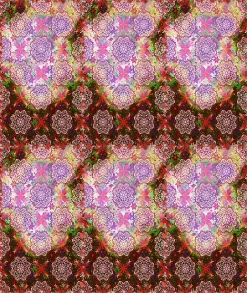 Çiçekleri, deniz kabukları, mandalaları ve suluboya efektleriyle donanma geçmişi. Kusursuz etnik tasarım. Yatak çarşafları, ceket, paket tasarımı, kumaş ve moda kavramları için tekstil baskısı.