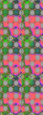 Kumaş, tekstil, duvar kağıdı baskısı için. Tomurcukları papatya çiçekleri olan sevimli bir çiçek deseni. Miles Fleur, süslü püslü bir süs. Kusursuz bir geçmişi var. Eski usul. Raster illüstrasyonu.