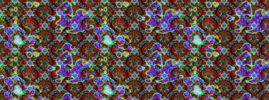 Renkli Yaz Temalı eskiz kalıbı. Raster Illustrasyon 'daki Çiçek Deseni' nin son moda çizimi. Güzel kumaş deseni. Düz Çiçek Elementleri Tasarımı.