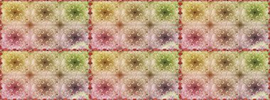 Çiçek deseni. Raster illüstrasyonu. Düz Çiçek Elementleri Tasarımı. Kusursuz Chichi kumaş deseni. Renkli Bahar Teması Kusursuz Arkaplan.