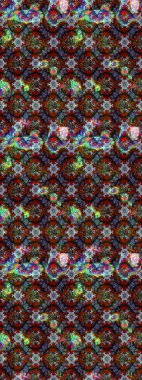 Kahverengi, gri ve kırmızı renkte çiçekler. Raster illüstrasyonunda çiçek deseni çizimi.