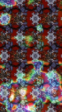 Zarif, parlak ve eskiz kahverengi, kırmızı ve gri çiçek desenli tasarım. Raster. Sabıka baskıları, bebek kıyafetleri, duvar kâğıtları, paket kutuları vb..