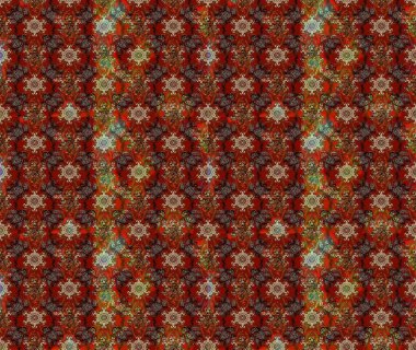 Nazikçe, güzel çiçek arkaplanı. Kahverengi, kırmızı ve bej renkli çiçekler. Raster çiçek desenli ve çiçekli..