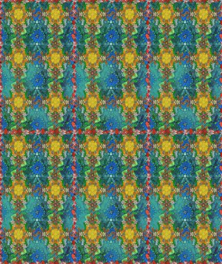 El çizimi dikişsiz sonbahar çiçekleri deseni. Tekstil ve kapak tasarımı için mükemmel. Doodle tarzı. Mavi ve yeşil renkli çiçekler. Renkli mavi ve yeşil pürüzsüz desen.