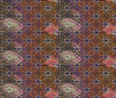 Eskiz arkaplan modeli. Raster - stok. Suluboya, elle çizilmiş. Vadinin çiçekleri kahverengi renklerde.