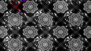 Çiçekli bahar çiçekleri. Moda baskıları için zarif bir şablon. Küçük çiçekte güzel bir desen. Robot resim. Küçük renkli çiçekler. Motley illüstrasyonu.