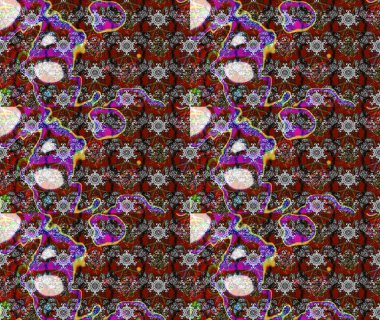 Çiçekli karalama şeklinde Raster çiçek deseni. Gri, kahverengi ve kırmızı renkte çiçekler. Yumuşak, yaz çiçekli arka plan.