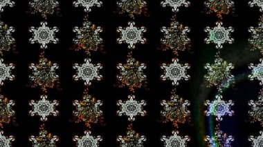 Çiçek süslemeli çizim deseni. Siyah renkli çiçekler. Raster illüstrasyonu.