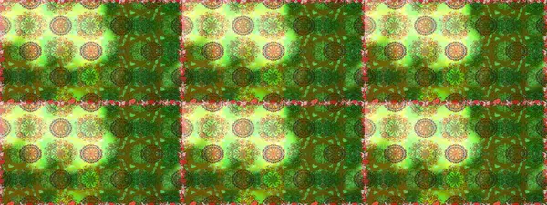 Modern stil dokusu. Çiçek desenli raster, yeşil ve kahverengi çizgi grafik deseni soyut raster arkaplan.