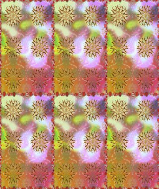 Çiçek kolajı. Çiçek kompozisyonu. Raster deseni. - Tarafsız ve bej çiçekler. Küçük çiçekte güzel bir desen var. Çiçek arkaplan. Doğa.