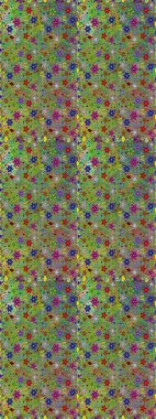 Renkli Bahar Temalı Kusursuz Arkaplan. Düz Çiçek Elementleri Tasarımı. Raster Şirin kumaş deseni. Kusursuz bağbozumu.