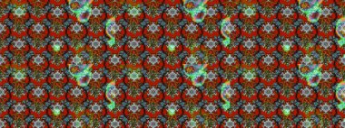 Robot resim. Küçük çiçekteki sevimli çiçek deseni. Raster illüstrasyonu.