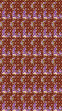 Moda baskıları için zarif bir şablon. Kahverengi çiçekli bahar çiçekleri. Motley illüstrasyonu. Küçük çiçekte güzel bir desen. Küçük renkli çiçekler..