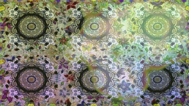 Duvar kâğıdı barok, İspanyol kumaşı. Çiçek deseni. Tarafsız renklerde altın elementler. Kusursuz raster arka plan. Şekil grafik deseni.