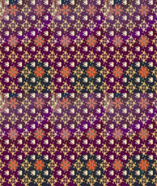 Mor renkli çiçekler. Düz Çiçek Elementleri Tasarımı. Sevimli çiçek raster deseni. Renkli Yaz Teması çizim şablonu.