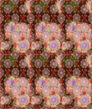 Kusursuz desen. Organik motif arka planı. Ultraviyole kumaş deseni. Raster illüstrasyonu.