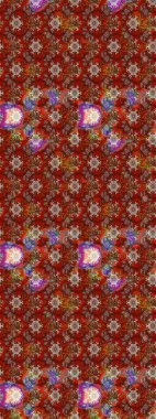 Küçük çiçekte güzel bir çiçek deseni var. Raster deseni. Çiçekli çiçek deseni, suluboya..