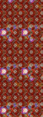 Küçük çiçekte güzel bir çiçek deseni var. Raster deseni. Çiçekli çiçek deseni, suluboya..