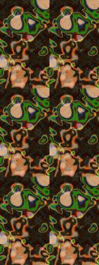 Raster deseni. Suluboya etkisi. Botanik çizim kalıbı. Organik elementler.