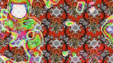 Dekorasyon ve tasarım için güzel bir desen. Moda baskısı. Suluboya çizim kalıbı. Çiçeğin suluboya çizimlerinin mükemmel deseni. Eski.