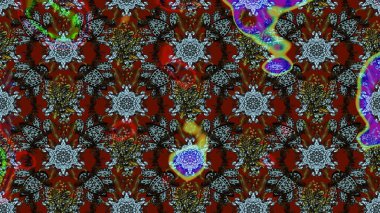 Küçük çiçekte güzel bir çiçek deseni var. Raster deseni. Çiçekli çiçek deseni, suluboya..