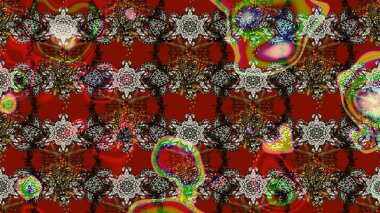 Renkli Bahar Teması eskiz kalıbı. Sevimli çiçek raster deseni. Düz Çiçek Elementleri Tasarımı. Renkli çiçekler.