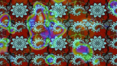 Küçük çiçekteki sevimli çiçek deseni. Tony 'nin kumaş kalıbını çiz. Raster illüstrasyonu. Modaya uygun kumaş deseni.