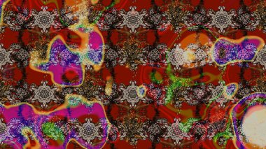 Çizim raster deseni. Güzel kumaş deseni. Çiçek arka planı.