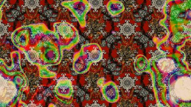 Vadinin renkleri. Raster çiçek desenleri çiziyor..