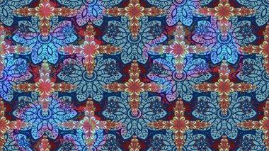 Küçük bir çiçekte eskiz deseni. Raster illüstrasyonu. Hoş bir çiçek geçmişi var. Güzel kumaş deseni.