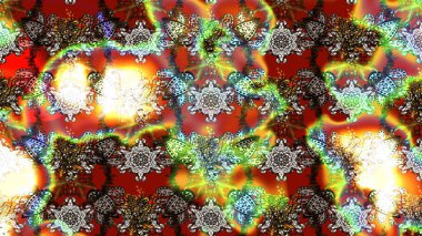 Kahverengi, nötr ve kırmızı çiçekli bahar çiçekleri. Küçük renkli çiçekler. Küçük çiçekte güzel bir desen. Motley illüstrasyonu. Moda baskıları için zarif bir şablon.