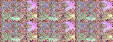 Kabile sanatı boho baskısı, klasik çiçek arkaplanı. Arkaplan dokusu, duvar kağıdı, çiçek teması, tarafsız ve gri renkler. Soyut etnik raster pürüzsüz desen.