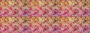 Elle boyanmış suluboya, dikişsiz çiçekler ve bitkiler. Çiçekler bej ve pembe renklerde.