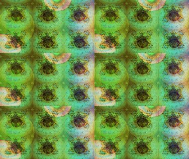 Raster hisseleri. Suluboya, elle çizilmiş. Eskiz arkaplan modeli. Yeşilde çiçekler.