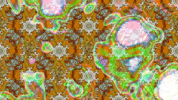 Renkli çiçekler. Gömlek baskısı için çiçek boyası. Çiçek eskiz kalıbı geçmişi.