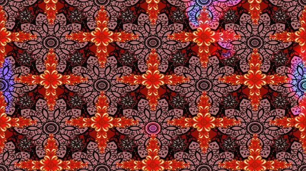 Çiçekli el çizimi çizimi deseni. Modern gösterişli arka plan duvar kâğıdı illüstrasyonları, klasik çizgiler, desenli çiçekler, çiçekli süsler..