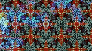 Çiçek çelengi. Güzel, parlak, pürüzsüz kumaş, tuval. Eski moda arka plan. Kıvırcık, parlak örgü. Raster illüstrasyonu. Desen, çizim, çiçek sınırı..