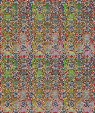 Renkli Yaz Temalı Kusursuz Arkaplan. Sevimli çiçek raster deseni. Modaya uygun kumaş deseni. Düz Çiçek Elementleri Tasarımı.