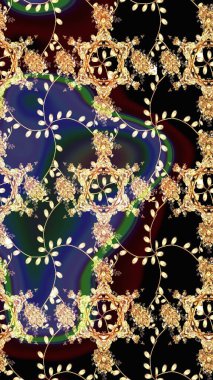 Küçük çiçekli basit bir çiçek çizimi. Siyah, kahverengi ve bej renkli şirin çiçekler. Raster skeci. Moda baskısı, albüm, ambalaj kağıdı, duvar kağıdı için zarif dekoratif süslemeler..