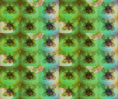 Raster hisseleri. Suluboya, elle çizilmiş. Eskiz arkaplan modeli. Yeşilde çiçekler.