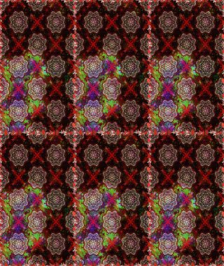 Hediye ambalaj kağıdı, tebrik kartları, posterler ve pankart tasarımı. Kahverengi ve siyah renkli çiçekler. Raster düz çiçekleri pürüzsüz desen.