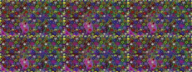 Çiçekler, yapraklar, dekoratif elementler, sıçramalar, lekeler, el çizimleri çizimleri ve Doodle çizimleri, grafik raster çizimleri.