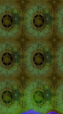 Yumuşak, yeşil renkli bahar çiçekleri. Raster illüstrasyonu. Raster çiçekleri klasik tarzda çizilmiş. Çiçekli yumuşak çizim deseni.